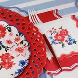 Summer Floral Cocktail Napkins by Gatherings by Curated Paperie at Confetti Gift and Party Tuscaloosa Alabama