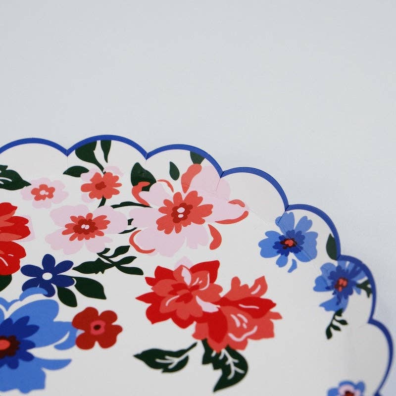 Summer Floral Dessert Plates by Gatherings by Curated Paperie at Confetti Gift and Party Tuscaloosa Alabama