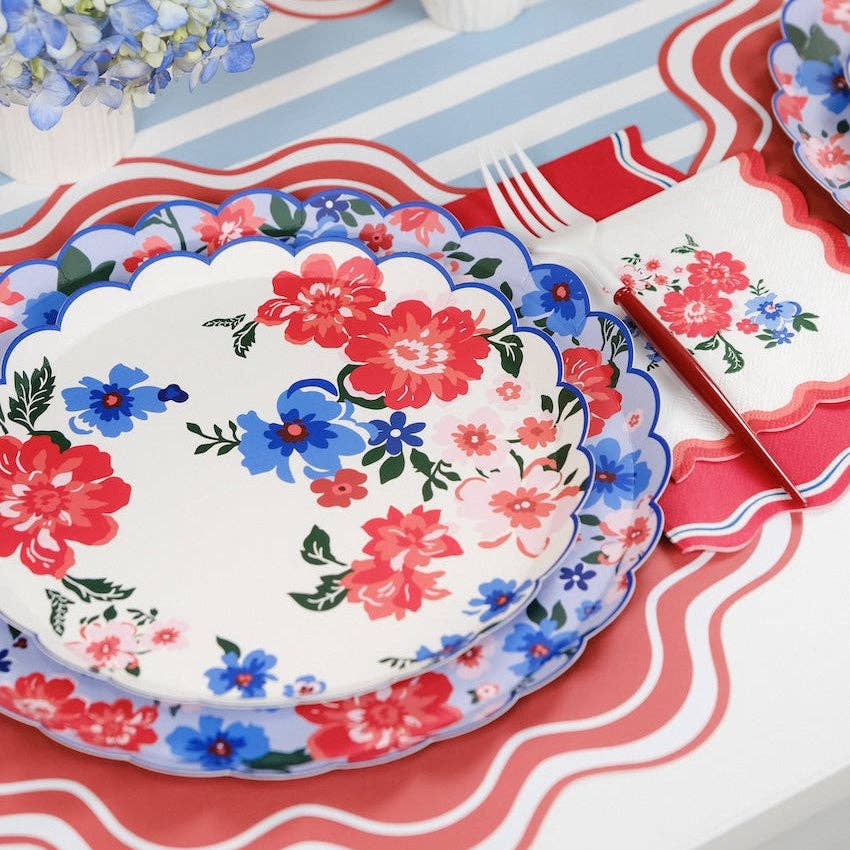 Summer Floral Dessert Plates by Gatherings by Curated Paperie at Confetti Gift and Party Tuscaloosa Alabama