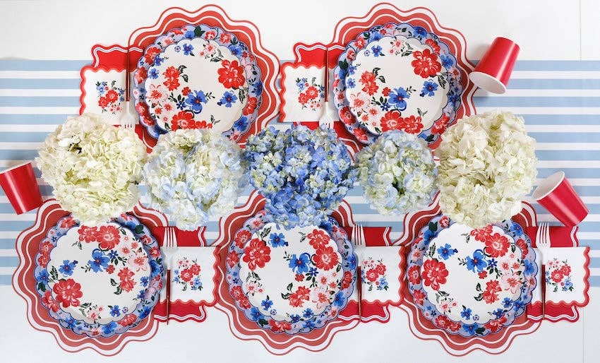 Summer Floral Dessert Plates by Gatherings by Curated Paperie at Confetti Gift and Party Tuscaloosa Alabama
