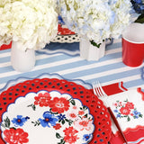 Summer Floral Dessert Plates by Gatherings by Curated Paperie at Confetti Gift and Party Tuscaloosa Alabama