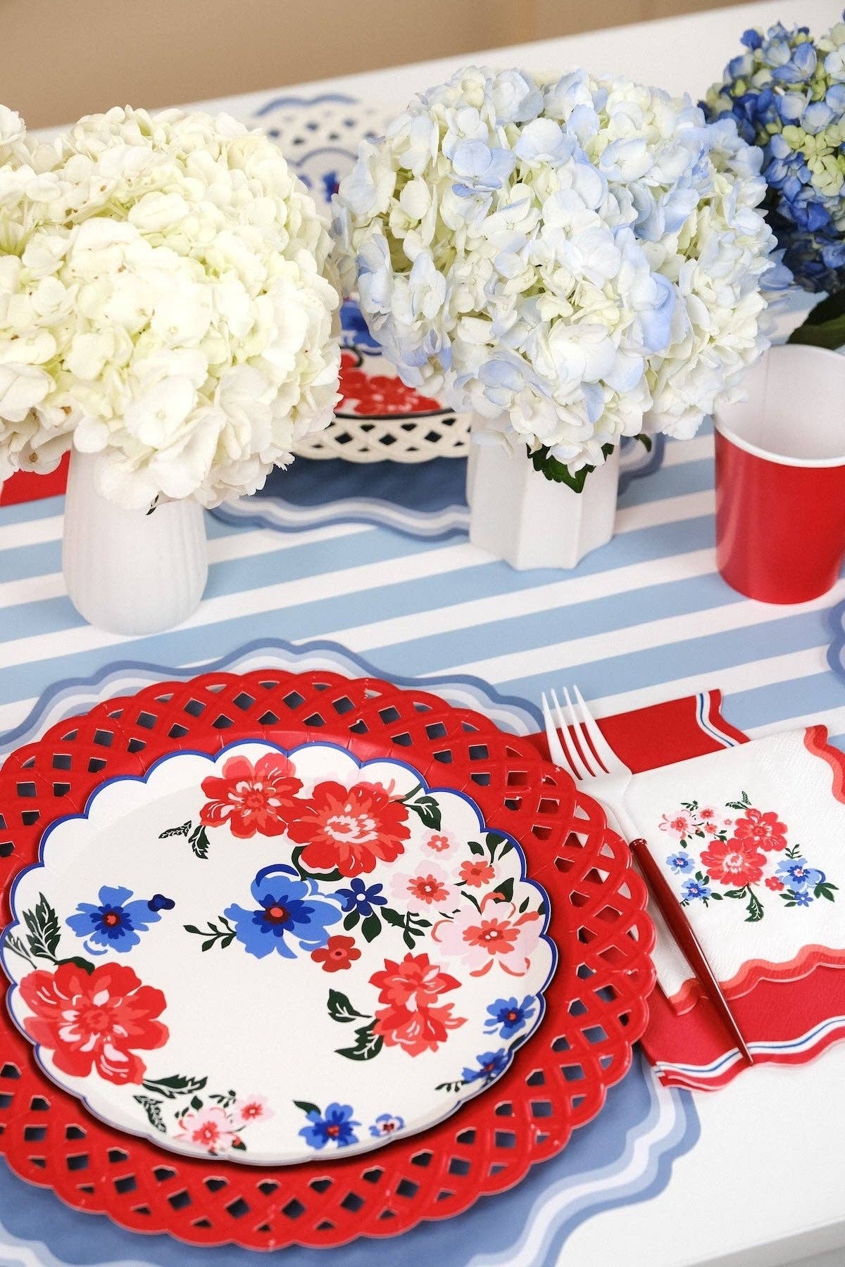 Summer Floral Dessert Plates by Gatherings by Curated Paperie at Confetti Gift and Party Tuscaloosa Alabama