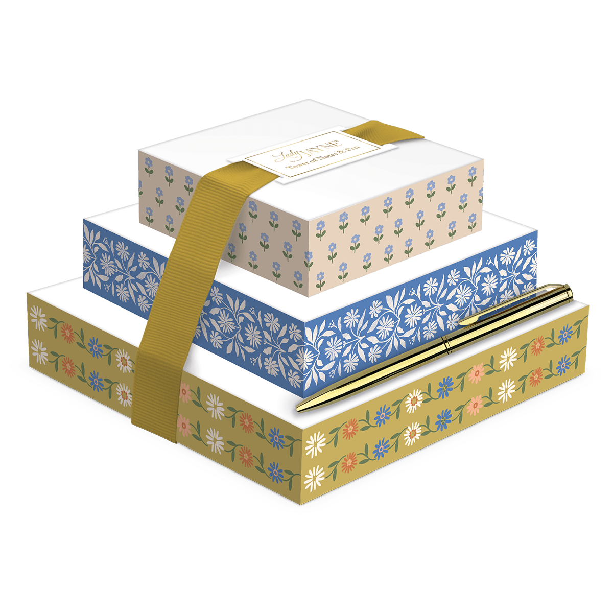 Sweet Boutique Blue Mustard Floral by lady jayne at Confetti Gift and Party Tuscaloosa Alabama