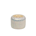 Sweet Grace Candle in pearlized ribbed glass jar
