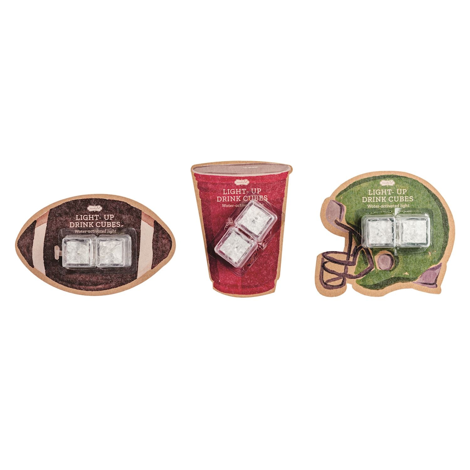 Tailgate Light - Up Drink Cube Sets by Mud Pie at Confetti Gift and Party Tuscaloosa Alabama