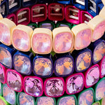 Taylor Elliott Designs - Stretch Bracelet - Enamel w/ Large Rectangle Stones - Layla by Taylor Elliott Designs at Confetti Gift and Party Tuscaloosa Alabama