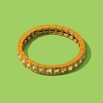 Bracelet with small square charms