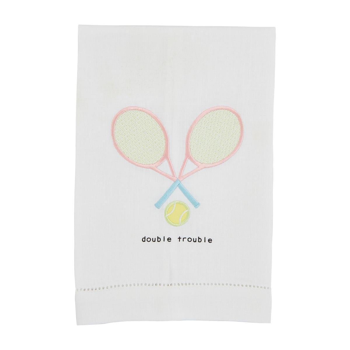Tennis Stitched Hand Towels by Mud Pie at Confetti Gift and Party