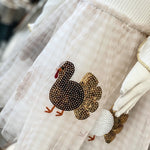 Thanksgiving Turkey Tutu Dress – Rib Knit Top with Sequin Turkey Skirt by Mud Pie at Confetti Gift and Party Tuscaloosa Alabama