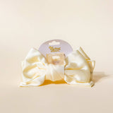 The Darling Effect - Satin Bow Claw Clip - Cream by The Darling Effect at Confetti Gift and Party Tuscaloosa Alabama
