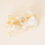 The Darling Effect - Satin Bow Claw Clip - Cream by The Darling Effect at Confetti Gift and Party Tuscaloosa Alabama