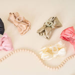 The Darling Effect - Satin Bow Claw Clip - Cream by The Darling Effect at Confetti Gift and Party Tuscaloosa Alabama