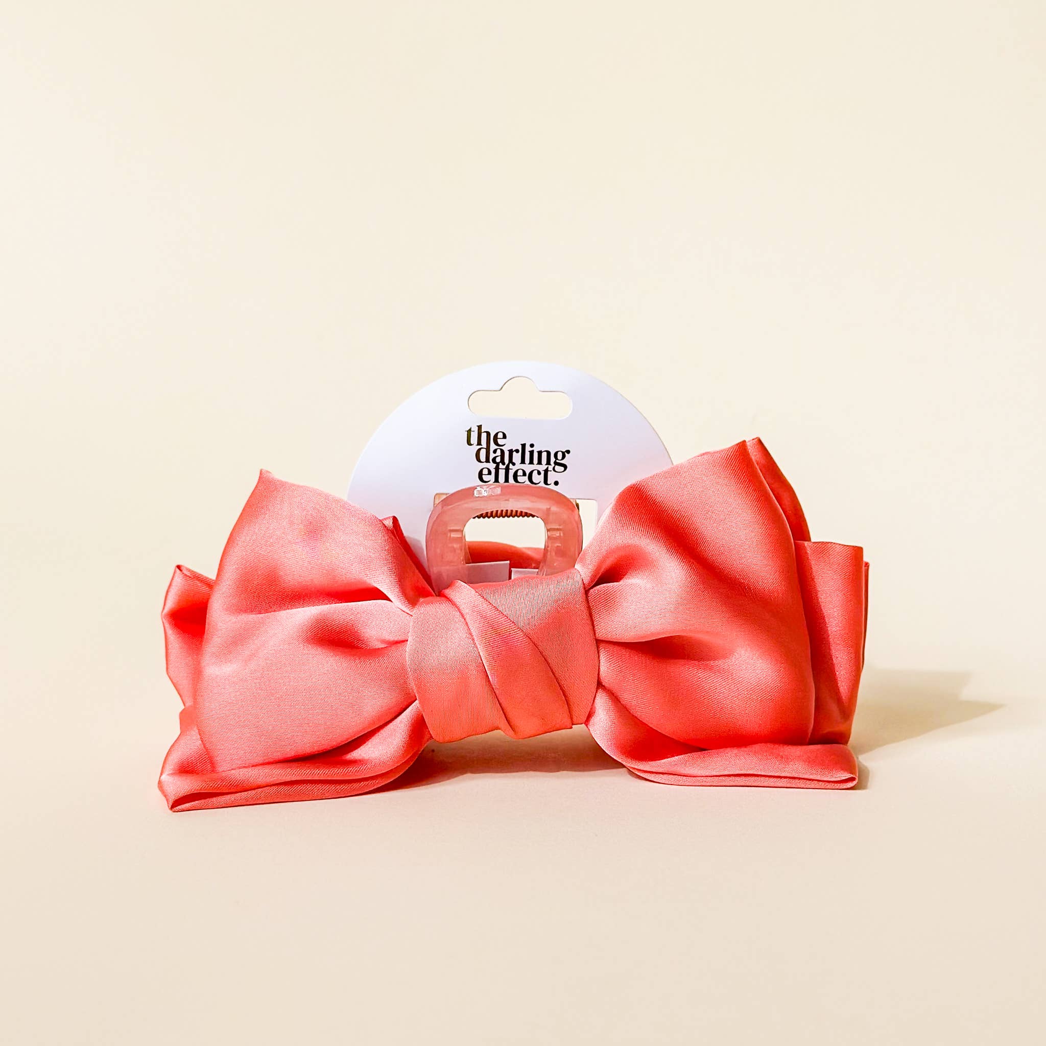 The Darling Effect - Satin Bow Claw Clip - Rose by The Darling Effect at Confetti Gift and Party Tuscaloosa Alabama