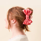 The Darling Effect - Satin Bow Claw Clip - Rose by The Darling Effect at Confetti Gift and Party Tuscaloosa Alabama