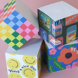 Tinned Fish Sticky Note Cube by Idlewild Co. at Confetti Gift and Party Tuscaloosa Alabama