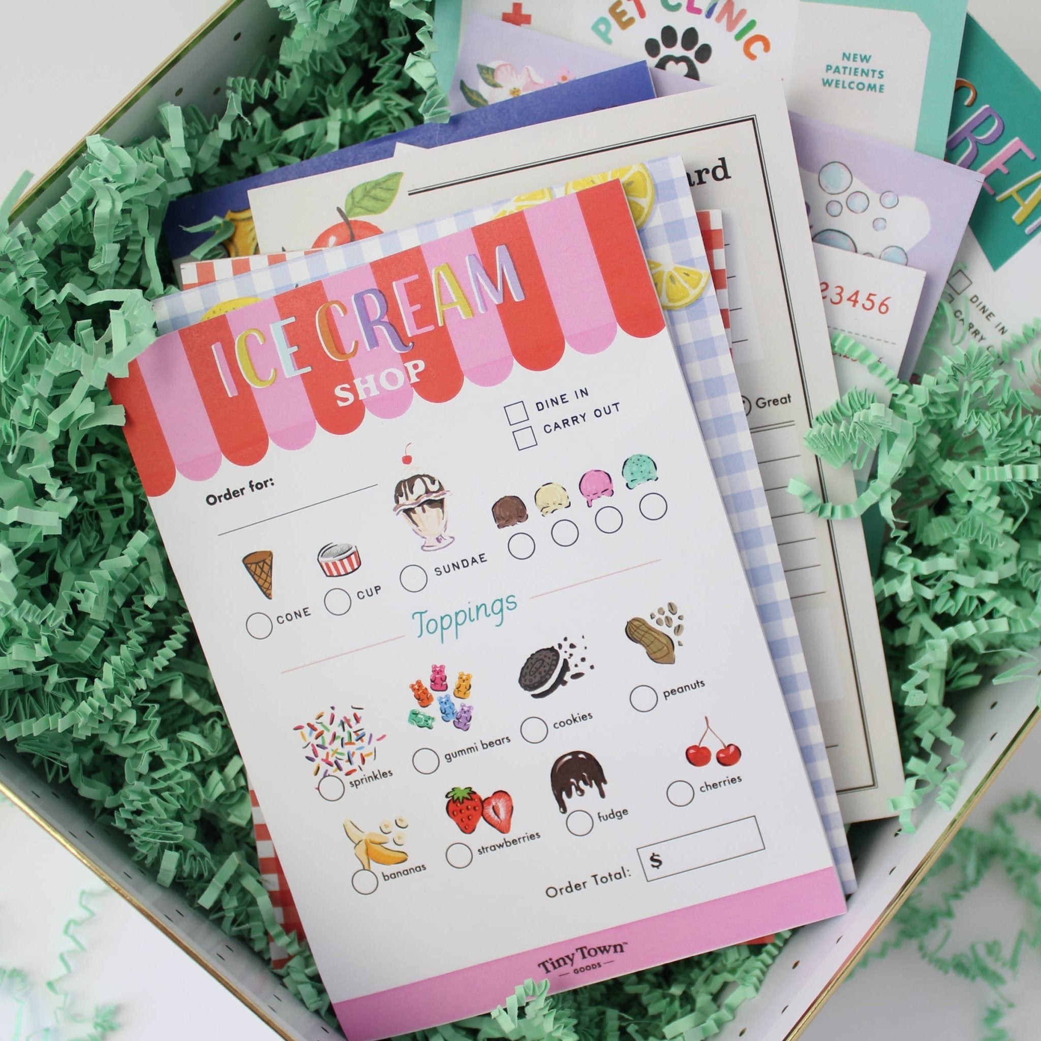 Tiny Town Ice Cream Shop Notepad by Inklings Paperie at Confetti Gift and Party Tuscaloosa Alabama