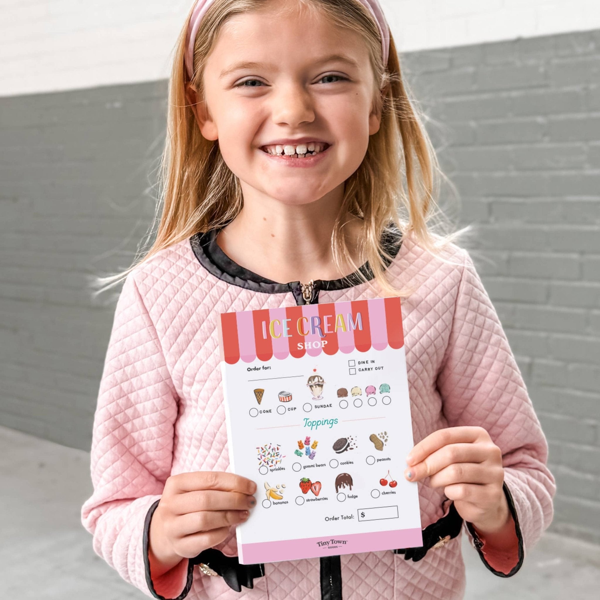 Tiny Town Ice Cream Shop Notepad by Inklings Paperie at Confetti Gift and Party Tuscaloosa Alabama