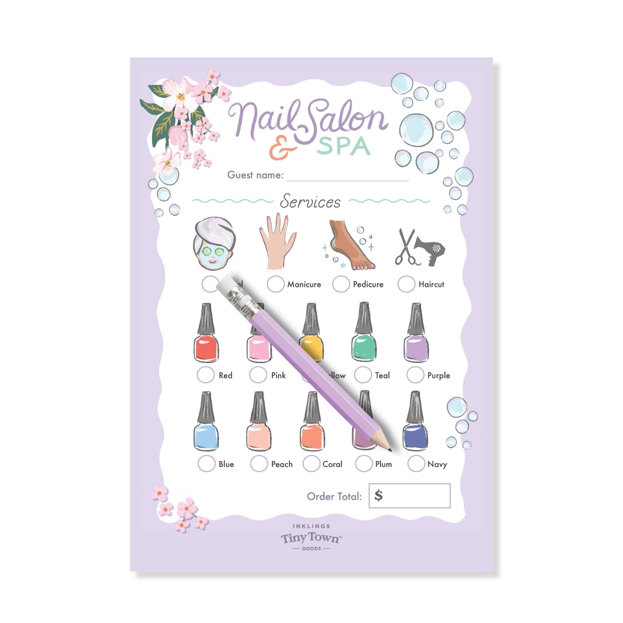 Tiny Town Salon & Spa Notepad by Inklings Paperie at Confetti Gift and Party Tuscaloosa Alabama