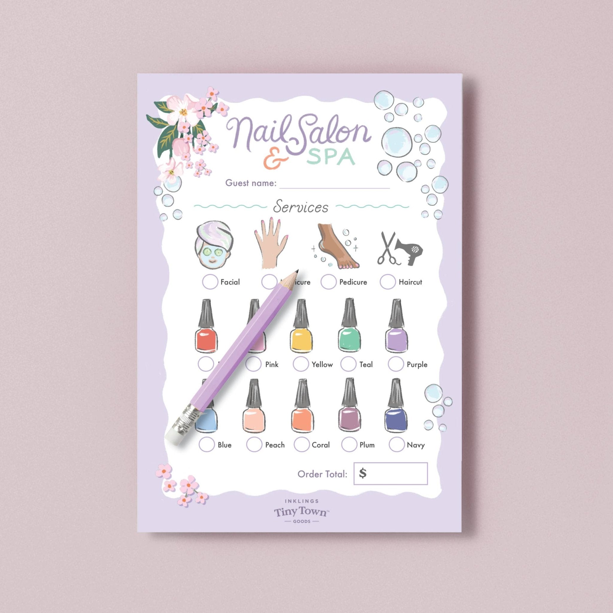 Tiny Town Salon & Spa Notepad by Inklings Paperie at Confetti Gift and Party Tuscaloosa Alabama