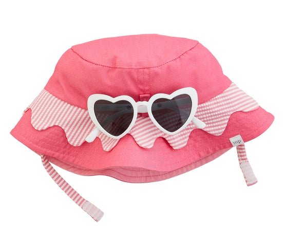 Toddler Scallop Hat and Sunglasses Set by Mud Pie at Confetti Gift and Party Tuscaloosa Alabama