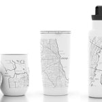 Tuscaloosa AL Map 21 oz Insulated Hydration Bottle - White by Well Told at Confetti Gift and Party