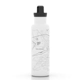 Tuscaloosa AL Map 21 oz Insulated Hydration Bottle - White by Well Told at Confetti Gift and Party