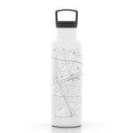Tuscaloosa AL Map 21 oz Insulated Hydration Bottle - White by Well Told at Confetti Gift and Party