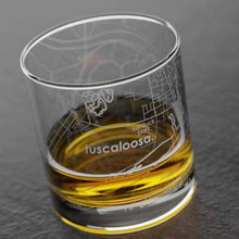  Tuscaloosa AL Map Rocks Whiskey Glass by Well Told at Confetti Gift and Party