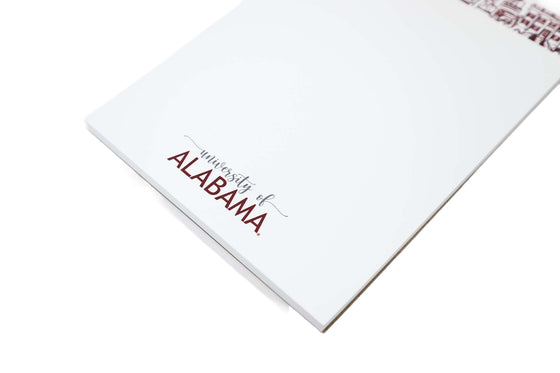 University of Alabama Campus Skyline Notepad by Two Funny Girls at Confetti Gift and Party