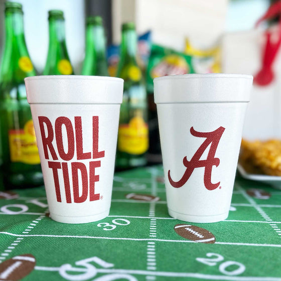 University of Alabama/Roll Tide Foam Cup (10 ct bag) by Two Funny Girls at Confetti Gift and Party