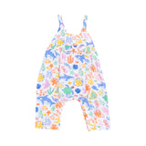 Colorful Reef Tie Back Romper