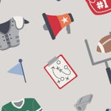 Game Day - Grey - 2 Way Zipper Romper