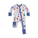 Game Day - Grey - 2 Way Zipper Romper