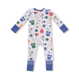 Game Day - Grey - 2 Way Zipper Romper