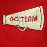 French Terry Sport - Varsity - Red - Ruffle Sweatshirt