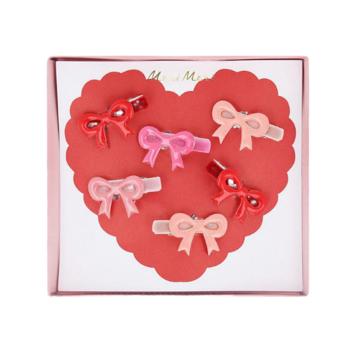 Valentine Bow Hair Clips by Meri Meri at Confetti Gift and Party Tuscaloosa Alabama