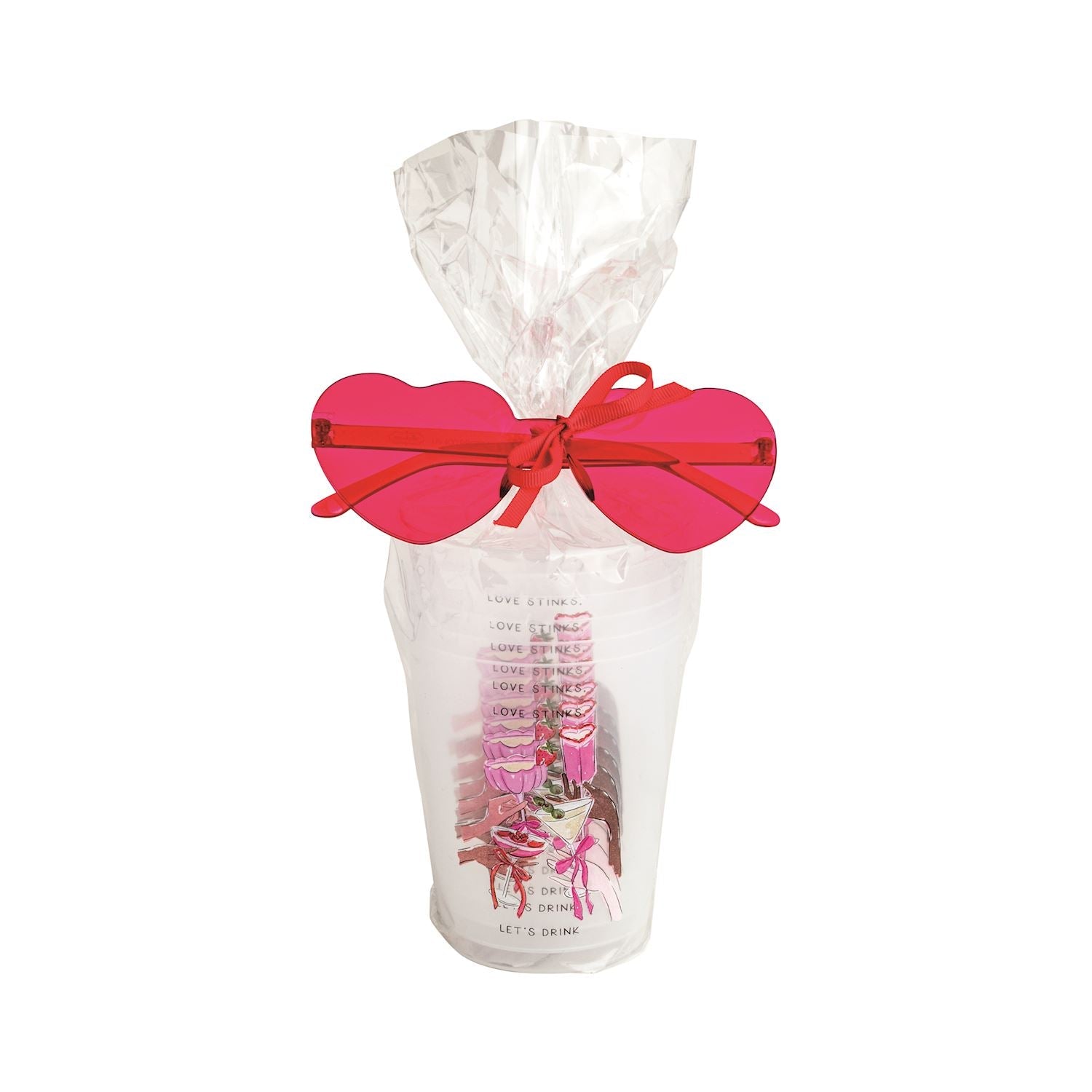 Valentine's Party Cups and Glasses set by Mud Pie at Confetti Gift and Party Tuscaloosa Alabama