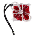 Velvet Present Ornament Scrunchie - Red - Set of 2 by bella sleep and spa at Confetti Gift and Party