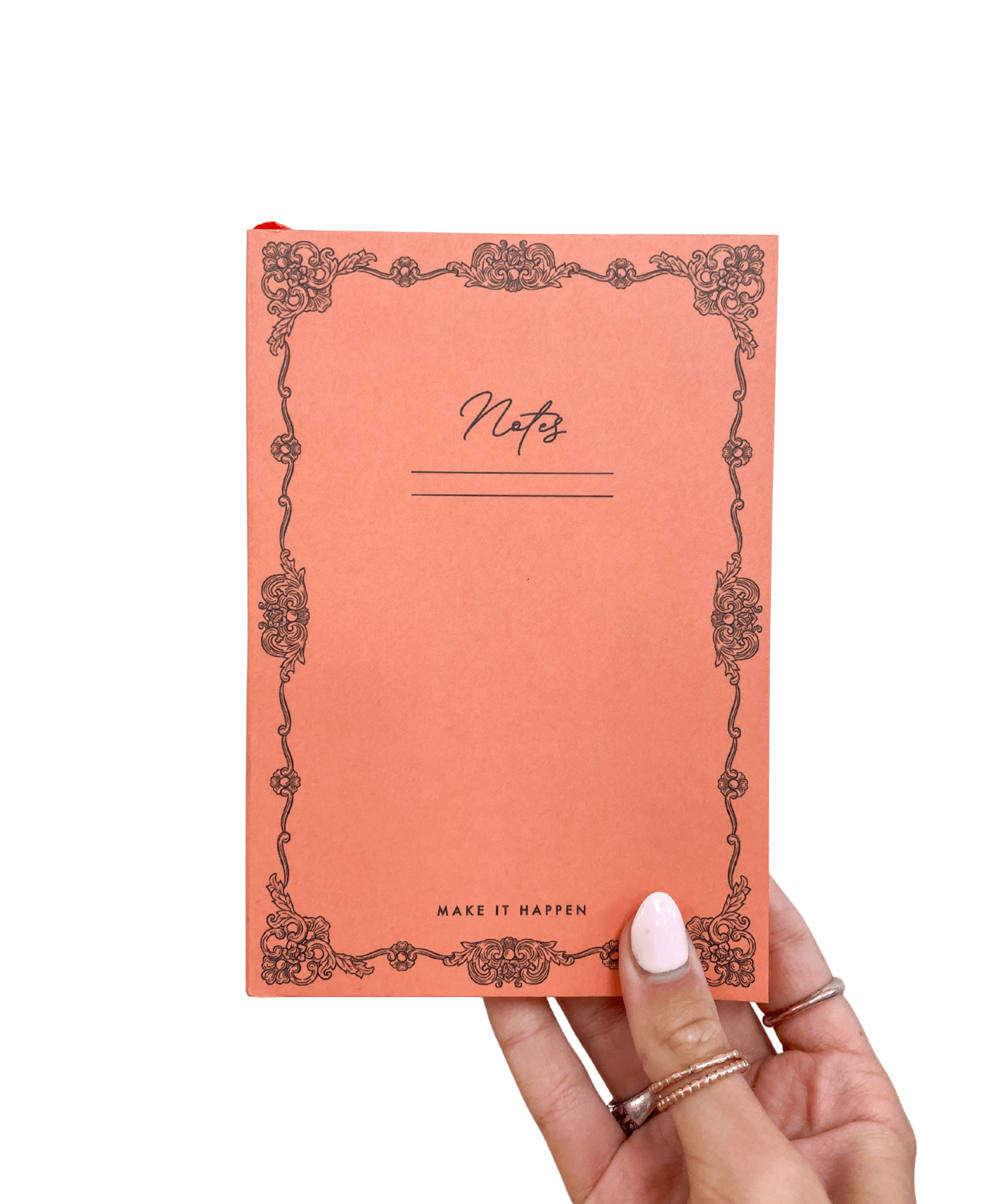 Vintage Borders Notebook - Coral by Punch Studio at Confetti Gift and Party Tuscaloosa Alabama