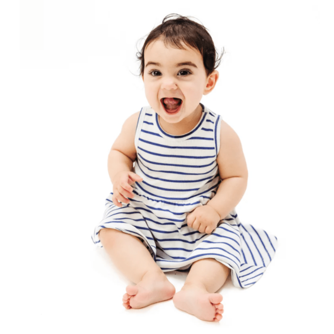 Vintage Navy Stripe Tank Dress And Bloomer by Angel Dear at Confetti Gift and Party Tuscaloosa Alabama