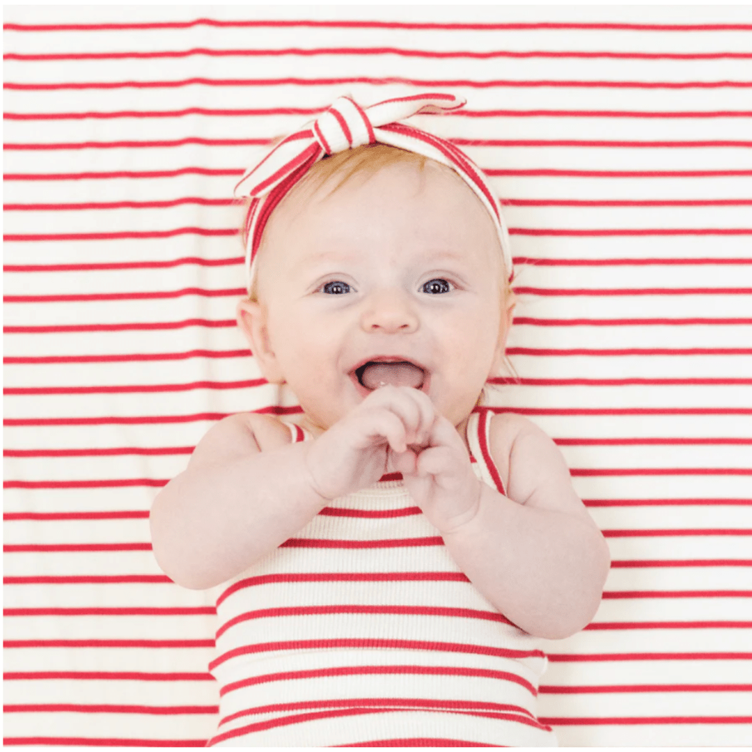 Vintage Red Stripe Knot Headband by Angel Dear at Confetti Gift and Party Tuscaloosa Alabama