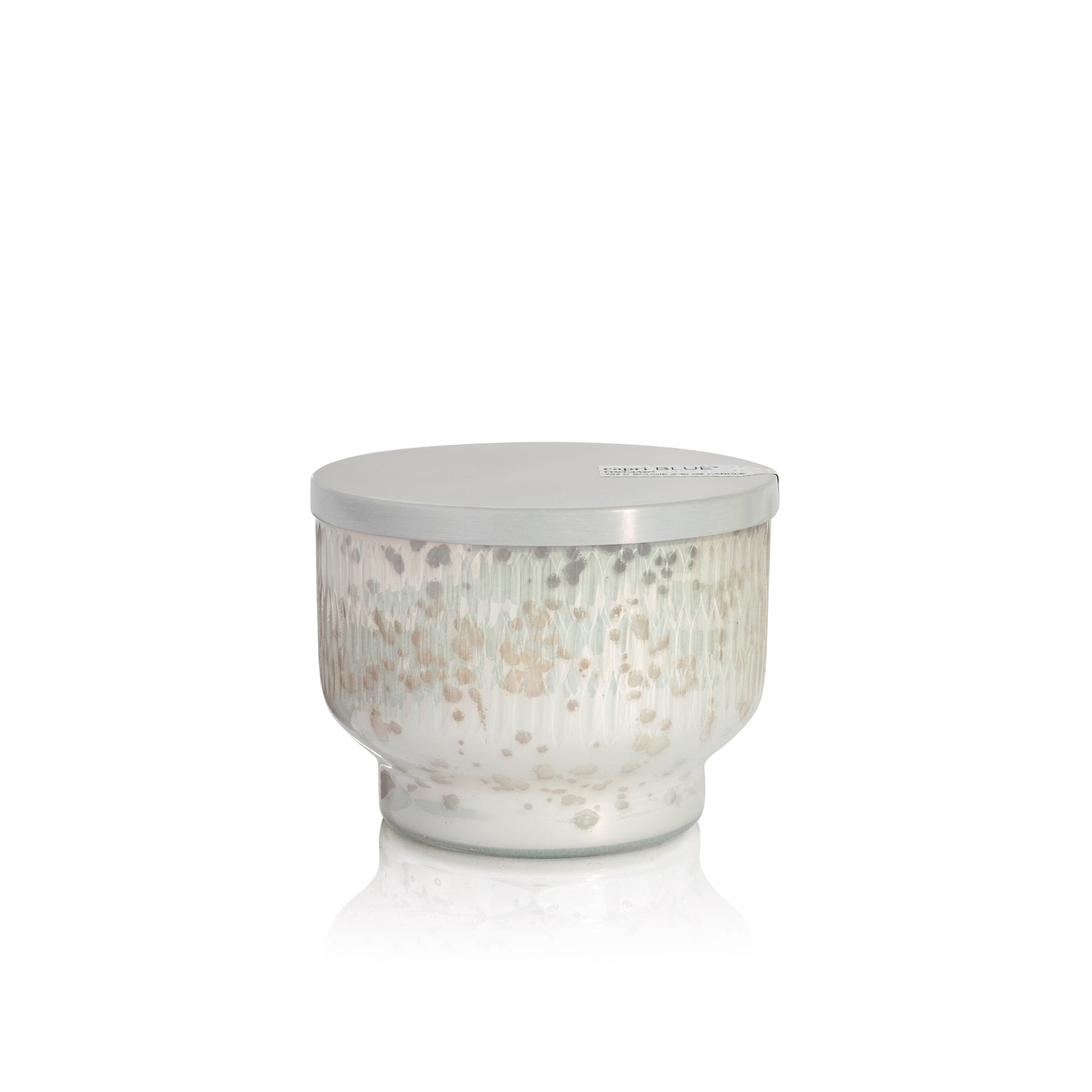 Capri Blue Volcano Holiday Mercury Inverted Candle with pearl mercury