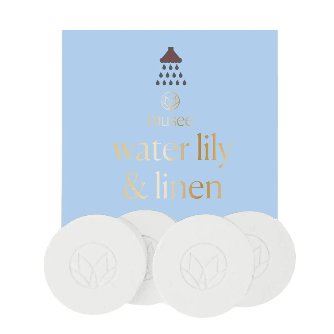 Water Lily & Linen Shower Steamers by Musee Bath at Confetti Gift and Party Tuscaloosa Alabama