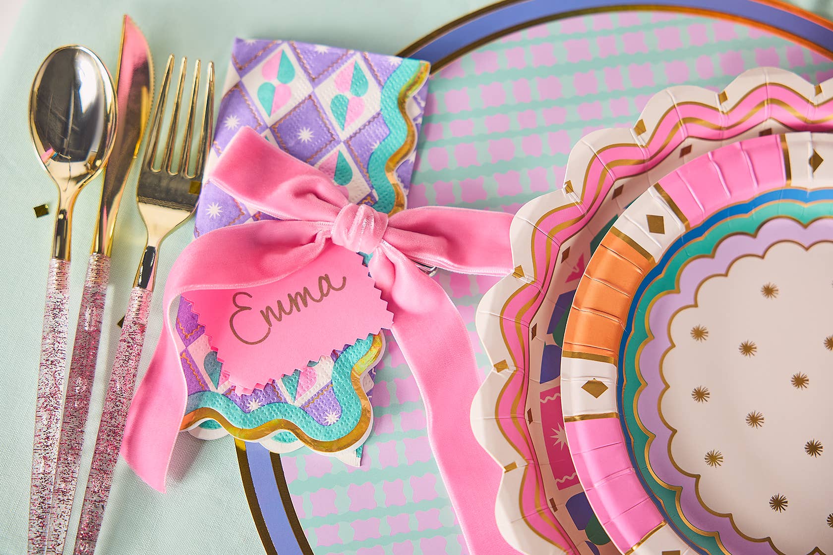 Welcome To The Circus Dessert Plate Set by Packed Party at Confetti Gift and Party Tuscaloosa Alabama