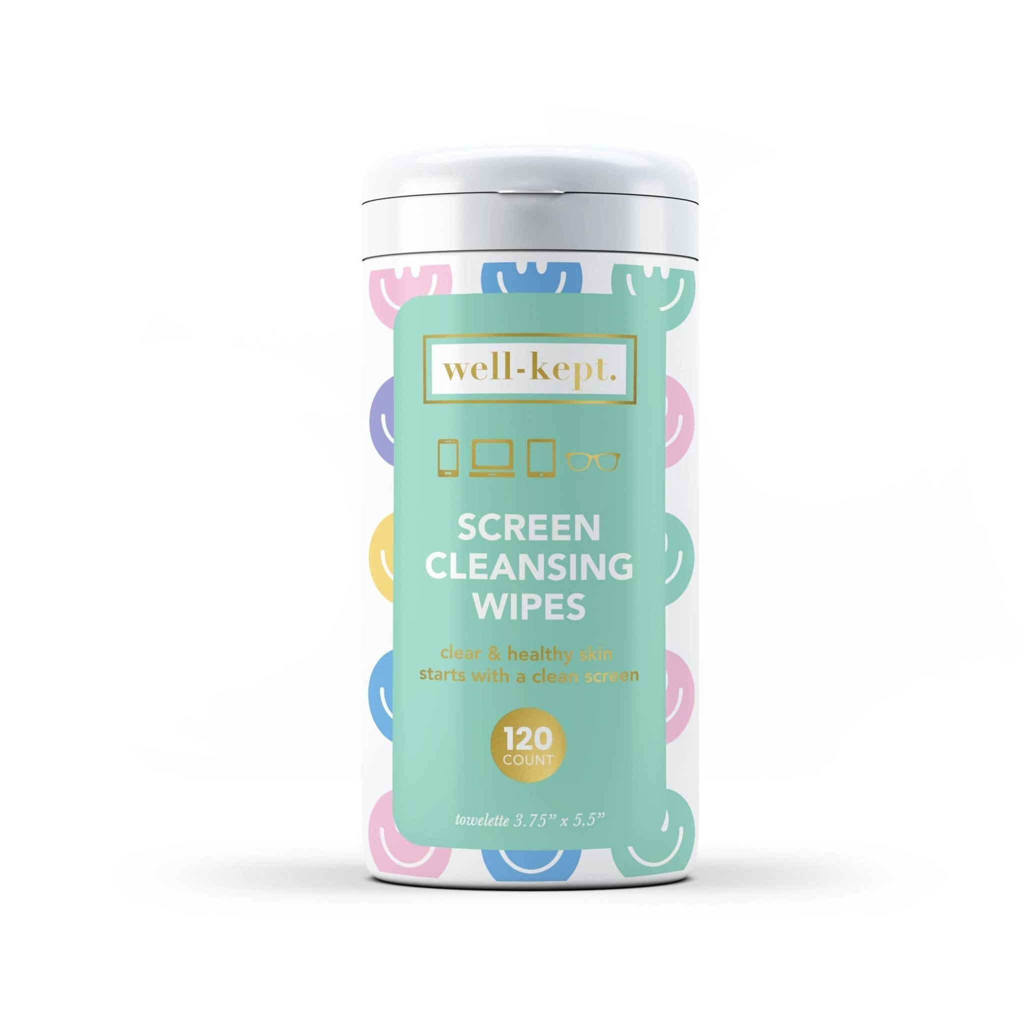 Well - Kept, Screen Wipes - NEW Canister All Smiles Screen Cleansing Towelettes by Well - Kept, Screen Wipes at Confetti Gift and Party Tuscaloosa Alabama