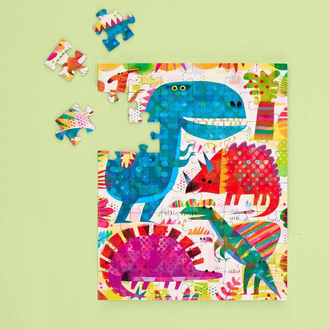 WerkShoppe - Dinosaur Day 48 Piece Puzzle Snax by WerkShoppe at Confetti Gift and Party Tuscaloosa Alabama