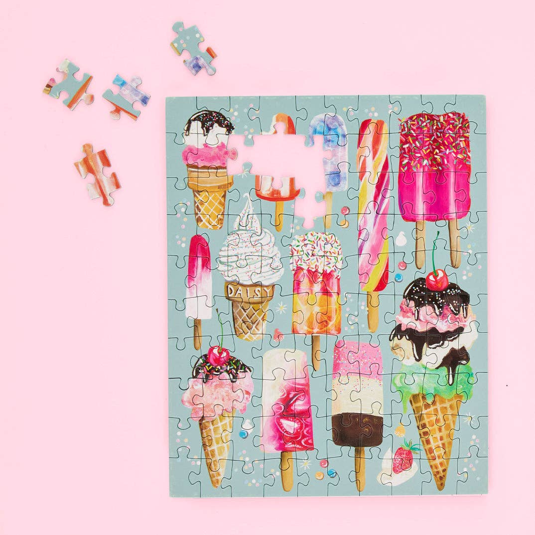 WerkShoppe - Ice Cream & Pops 100 Piece Puzzle Snax by WerkShoppe at Confetti Gift and Party Tuscaloosa Alabama