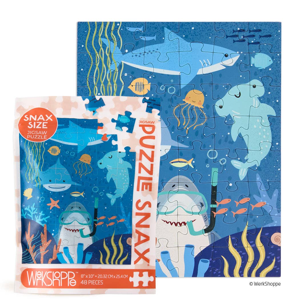 WerkShoppe - Shark Tank 48 Piece Puzzle Snax by WerkShoppe at Confetti Gift and Party Tuscaloosa Alabama