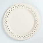 White Basketweave Paper Dinner Plates by Gatherings by Curated Paperie at Confetti Gift and Party Tuscaloosa Alabama