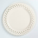 White Basketweave Paper Dinner Plates by Gatherings by Curated Paperie at Confetti Gift and Party Tuscaloosa Alabama
